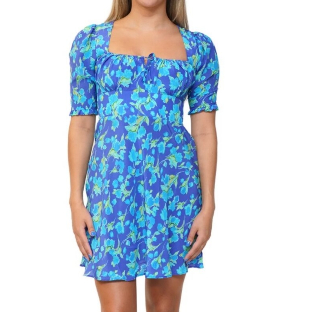 RIXO Fontainhas Floral Cobelt Dress